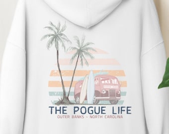 Aesthetic Outer Banks Hoodie | The Pogue Life OBX Beach Sweatshirt | Trendy North Carolina Vacation Pullover
