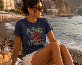 Roma Italia Shirt | Euro Summer Comfort Colors Tee | Italy Vacation Tshirt | Italian Girl Summer | Travel Shirt