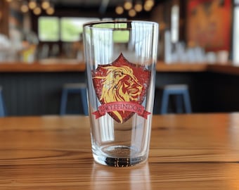 Wizard School Pint Glass: House Crest Cup - Fan Gift