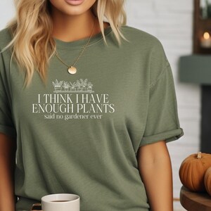 Funny Plant Lady Shirt: Comfort Colors Garden Lover Tee