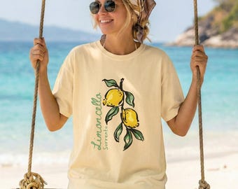 Limoncello Shirt | Italian Lemon Tee | Amalfi Coast & Sorrento Summer | Italy Vacation Outfit | Gift for Her