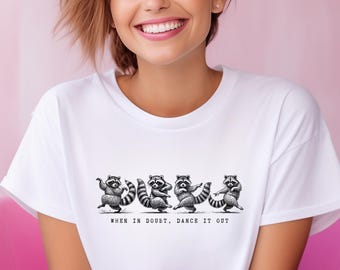 Funny Raccoon Dancing Comfort Colors Tee - Dance Mom Gift