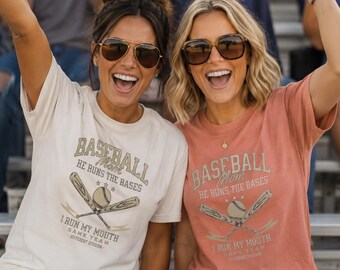 Baseball Mom Shirt | Funny Game Day Apparel | Comfort Colors Tee for Baseball Season | Sports Mom Graphic T-Shirt
