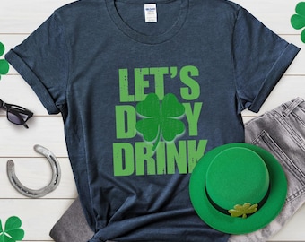 Funny St Patricks Day Drinking Shirt: Lucky Shamrock Tee