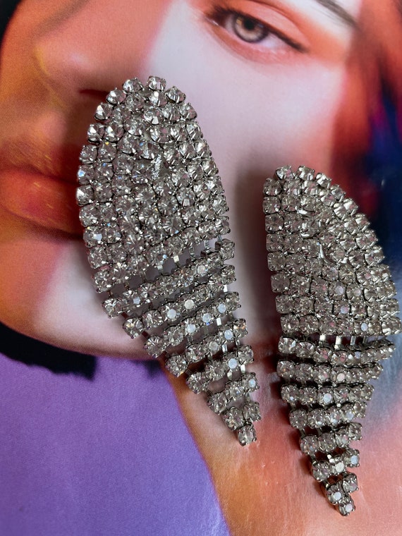 Alessandra Rich crystals clip on earrings; Event e