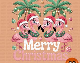 Pink Flamingo Tropical Holiday Clipart PNG