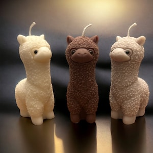 Alpaca candle / llama candle / animal candle / gift idea /