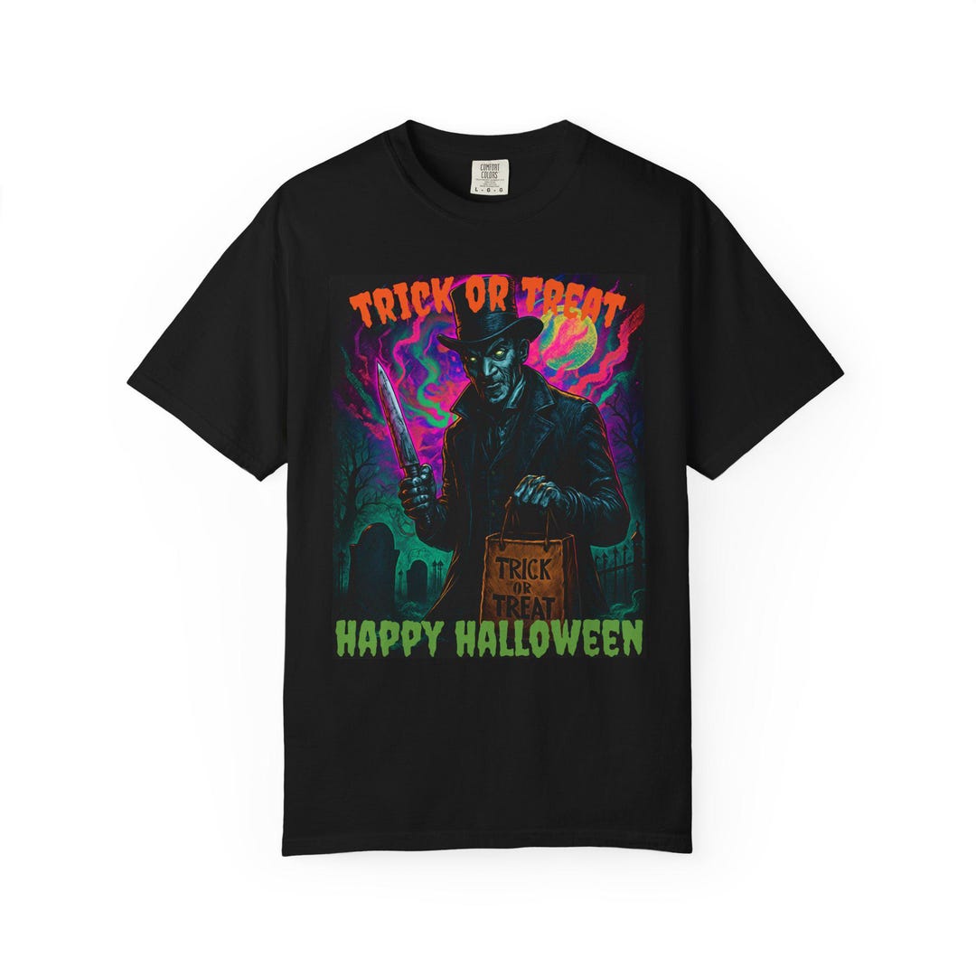 Halloween Jack the Ripper Trick or Treat T-shirt - Etsy