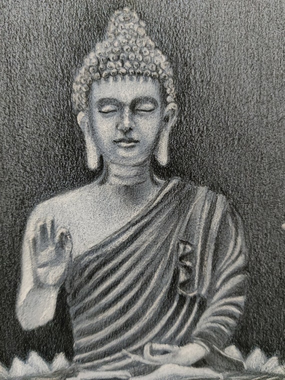 God Gautama Buddha easy pencil drawing@TaposhiartsAcademy - YouTube