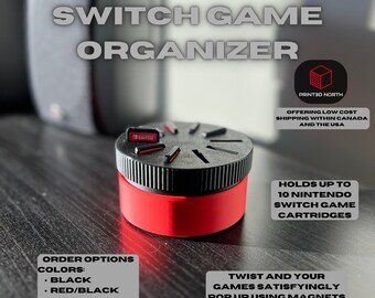 Nintendo Switch Game Cartridge Organizer - Video Game Storage Case & Gift for Gamers, Portable Switch’er Holder, Durable Travel Game Box