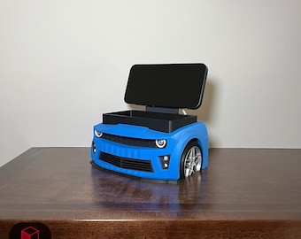 Chevrolet Camaro-bureauorganizer, voertuigbureau-organizer, Camaro-telefoon draadloze oplader, MagSafe-bureauorganizer, Chevy Camaro-decor
