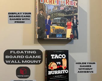 Floating Board Game Wall Mount: Invisible Display Stand