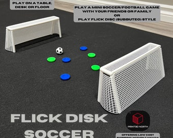 Desktop Soccer, Flick Disc Soccer, Subbuteo Desk Game, Party Game