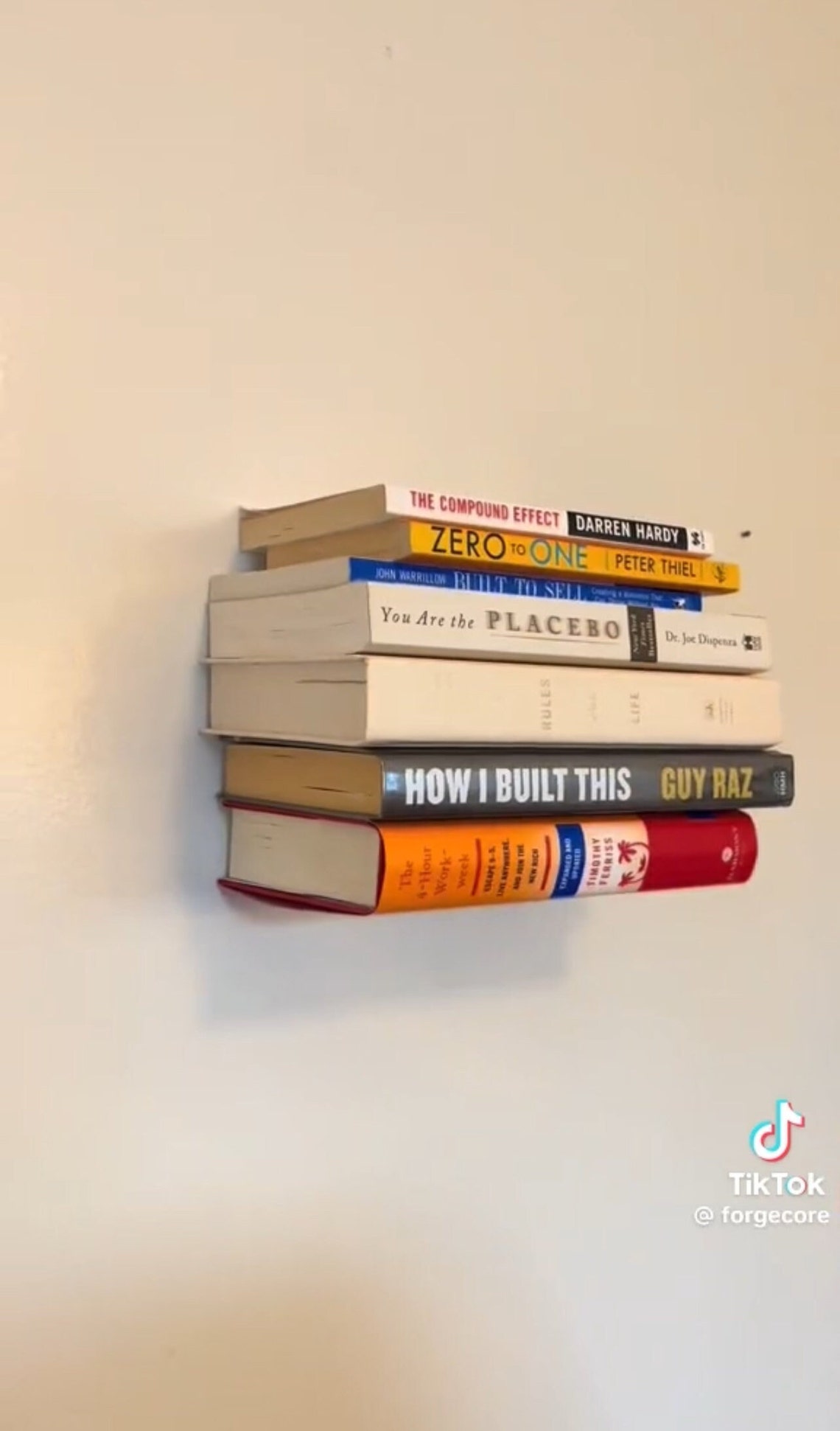 Modern Invisible Book Shelf, Minimalist Book Holder, Sleek Floating