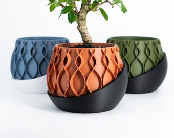 Bellcrest Self-Watering Plant Pot: Modern Indoor Planter, Easy Care