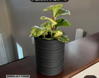 Tire Stack Plant Pot, 4" Indoor Planter