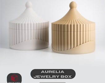 Aurelia Secret Compartment Jewelry Organizer Box, Jewelry Stash Box, Hidden Compartment, Gift for Her