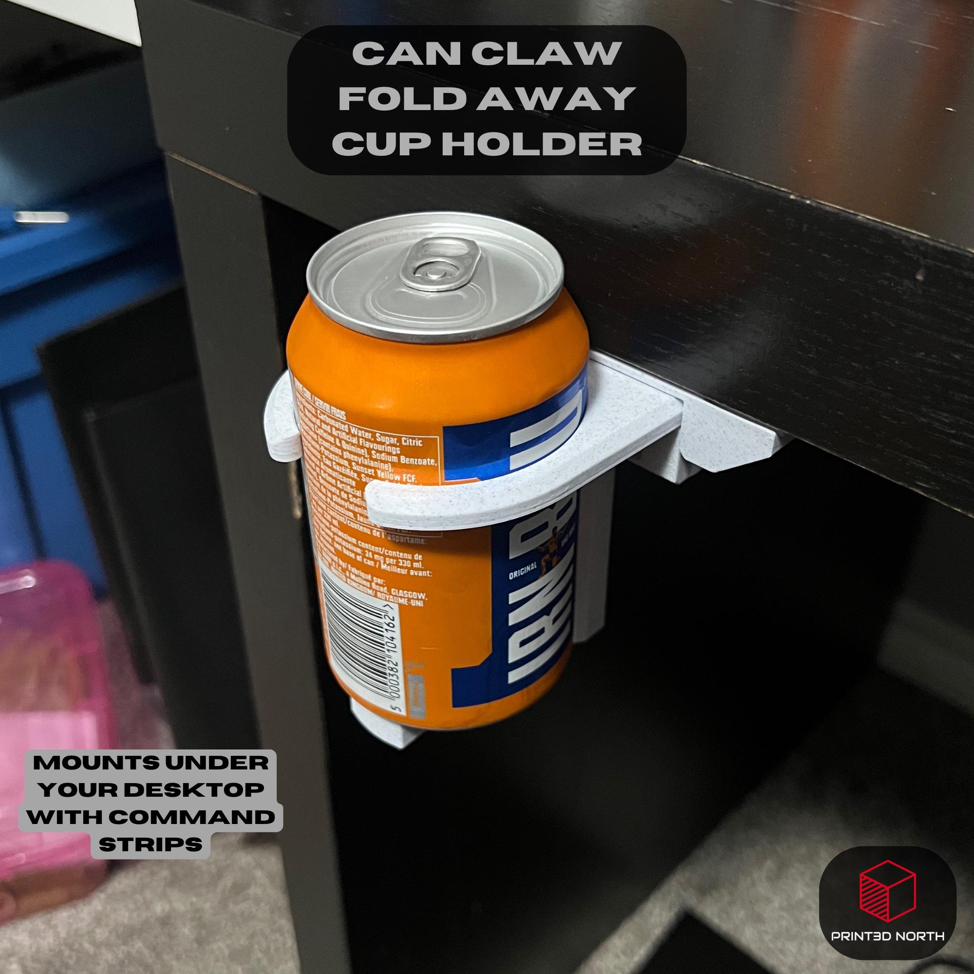2-in-1 Anti-Spill Desk Cup Holder With Hook - Clamp-On For Wheelchairs, Gaming Desks, Workstations - View #8