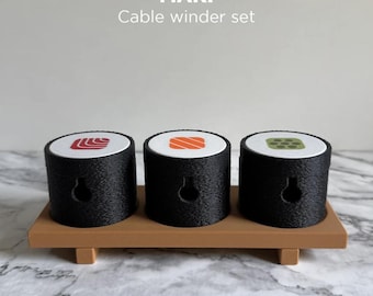 Maki Themed USB Cord Organizer: Sushi Inspired Cable Management
