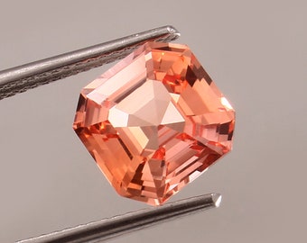 AAA Fine Quality Seductive ColorPeach Morganite Loose Ascher Good Cutting Gemstone Cut Making for All Kind Of Fine Jewellery - 3.15 Carats