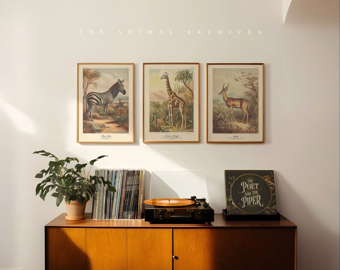 Savannah Sojourn, A Curated Trio of African Grace, by the Poet and The Piper