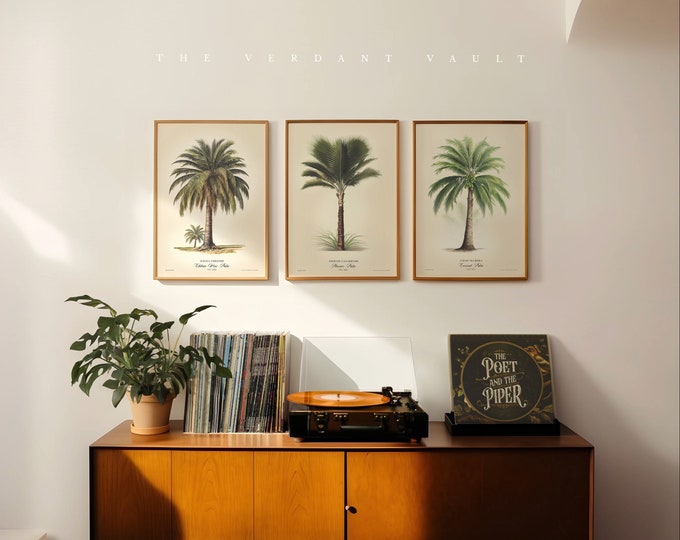 Majestic Palms Ensemble, Curated Art Prints, by the Poet and The Piper