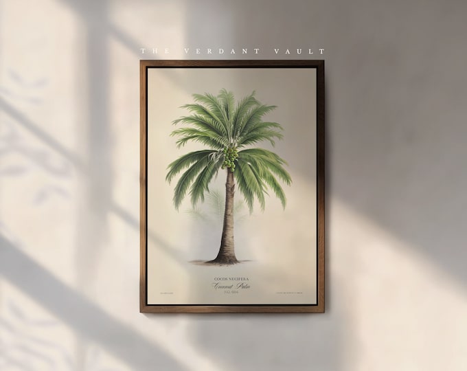 The Coconut Palm Art Print, by the Poet and The Piper