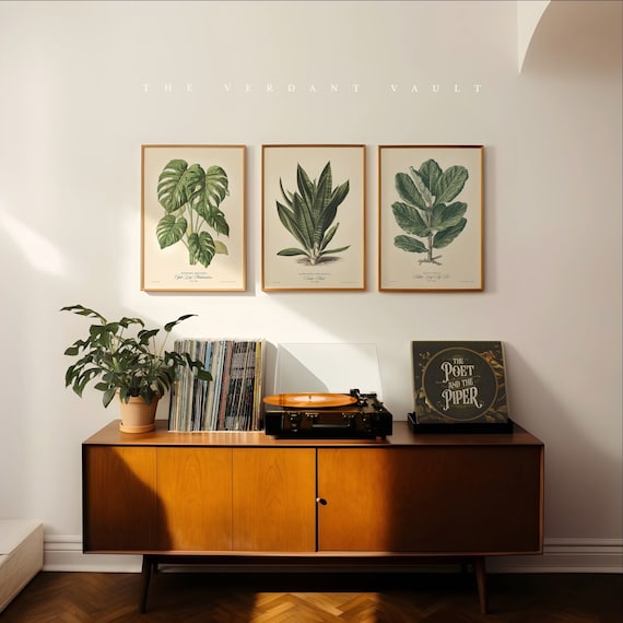 Verdant Virtuosity - Parlor Plant Portraits, Curated Art Prints, by the Poet and The Piper