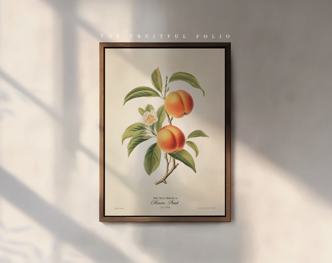 The Monroe Peach Art Print, by the Poet and The Piper