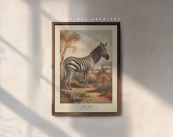 The Zebra of the Plains Art Print, by the Poet and The Piper