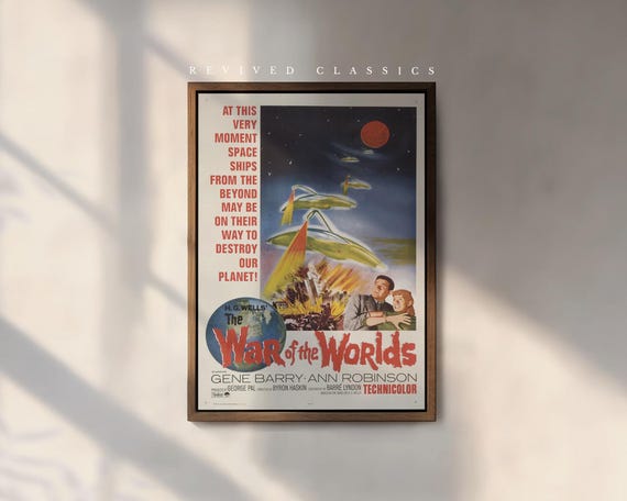 The War of the Worlds Movie Poster, reprint.