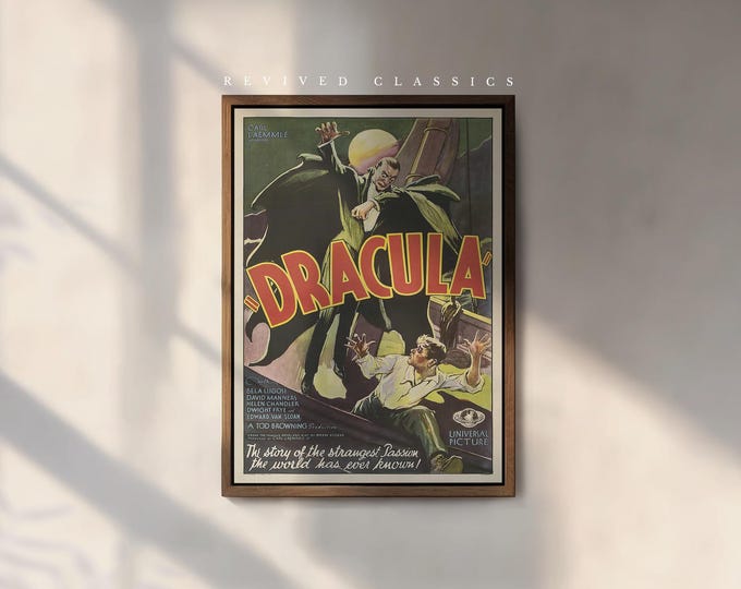 Dracula Movie Poster, reprint.