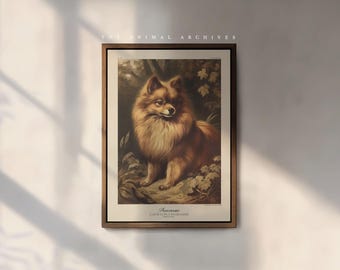 Pomeranian Art Print, by the Poet and The Piper