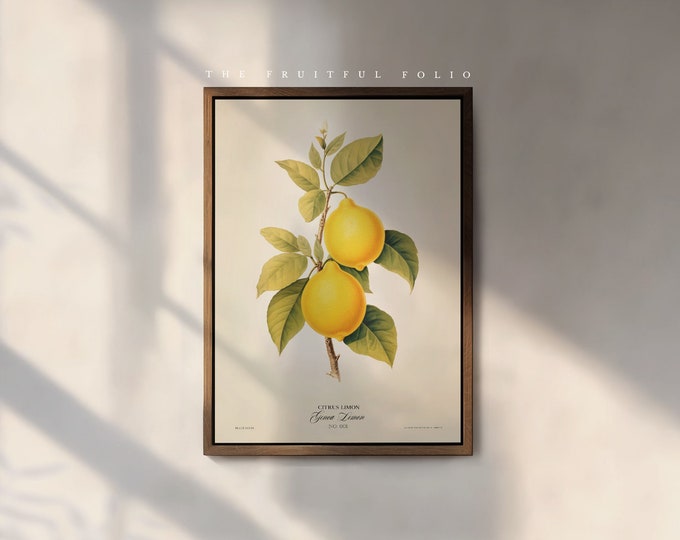 The Genoa Lemon Art Print, by the Poet and The Piper