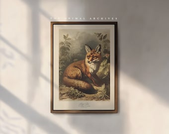 The Red Fox Art Print, by the Poet and The Piper