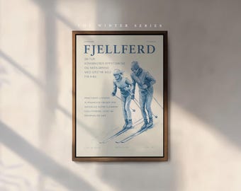 Tele-Mark – Vintage Ski Touring Poster | Alpine Winter Art | Winter Series Print 003