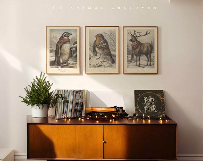 Festive Friends, Curated Art Prints, by the Poet and The Piper