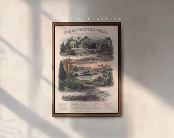 Vintage Antediluvian World Print, by James Reynolds
