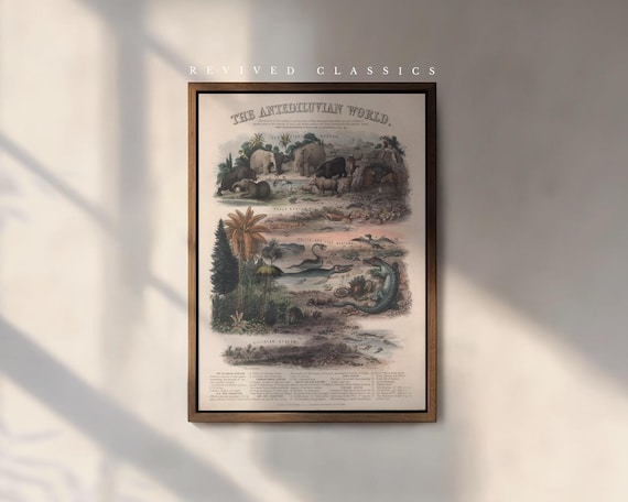 Vintage Antediluvian World Print, by James Reynolds