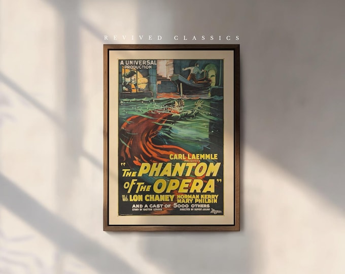 The Phantom of the Opera Movie Poster, reprint.