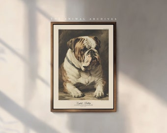 The English Bulldog Art Print, by the Poet and The Piper