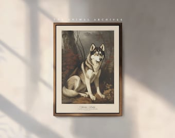 The Siberian Husky Art Print, by the Poet and The Piper