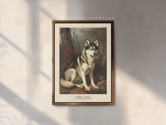 The Siberian Husky Art Print, by the Poet and The Piper