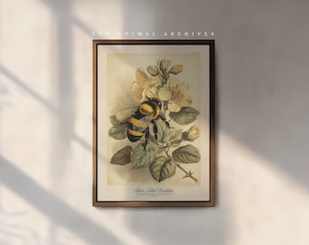 The Black-Tailed Bumblebee Art Print, by the Poet and The Piper