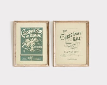 Vintage Christmas Art Prints, A Curated Set