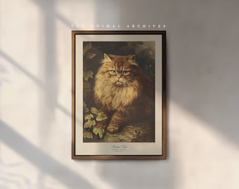 The Persian Cat Art Print, by the Poet and The Piper