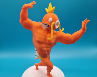 Ultra Swole Magikarp Painted 3D Printed Pokemon Statue Figure Model - 6 Inches / 15cm - Painted or Unpainted