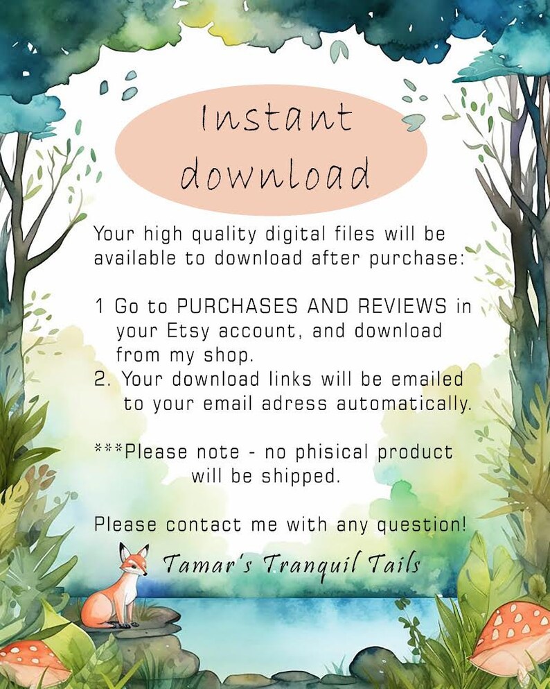 Nursery Wall Art Downloadable Art Print Children's Room Etsy