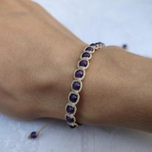 Amethyst Kordel Armband