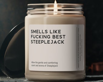 Steeplejack Candle Craftmans Gift Funny Smells Like Steeplejack Souvenir Scented Soy Wax Vegan Candle 9oz Candle Gift For Friend